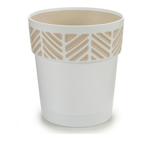 Cache-pot Orfeo Blanc Plastique (15 x 15 x 15 cm)