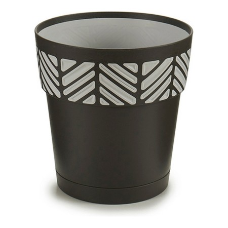 Cache-pot Orfeo Anthracite Plastique (15 x 15 x 15 cm)