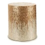 Tabouret Argenté Doré Nacre noire DM (40 x 46 x 40	 cm)