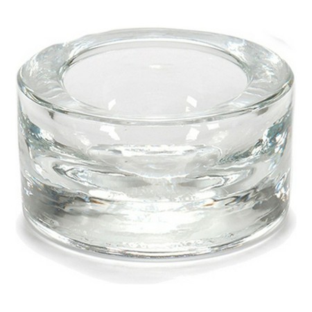 Bougeoir Rond Transparent Verre