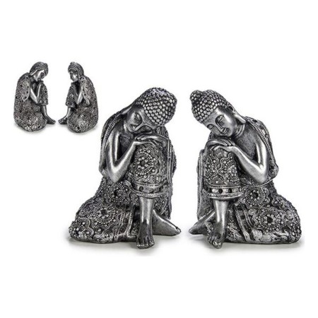 Statues de jardin Argent Résine Argent (9,5 x 15 x 12 cm)