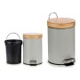 Corbeille à papier Gris Métal Plastique Bambou (3000 ml) (3L)