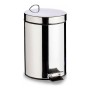 Seau à déchets avec pédale Argenté Acier inoxydable (7L)