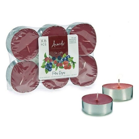 Chandelles Maxi Tea Light Fruits rouges (6 pcs)