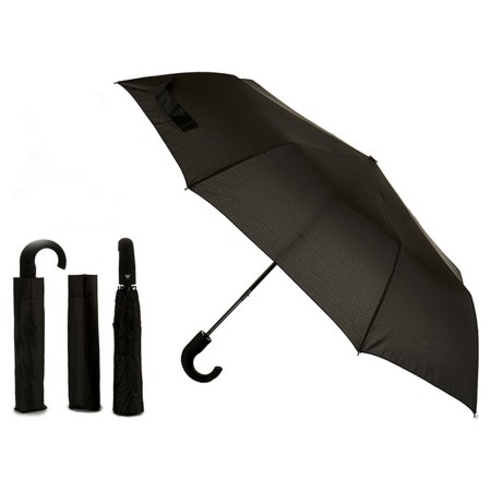 Parapluie pliable De voyage Noir Métal Tissu Plastique (35 cm)