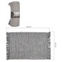 Tapis Gris Coton (120 x 1 x 180 cm)