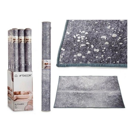 Tapis Gris Blanc Polyester