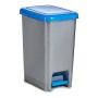 Poubelle recyclage Bleu Gris Plastique 25 L (26,5 x 47 x 36,5 cm)