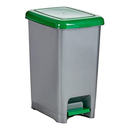 Seau à déchets avec pédale Vert Plastique 40 L (31 x 55,5 x 42,5 cm)