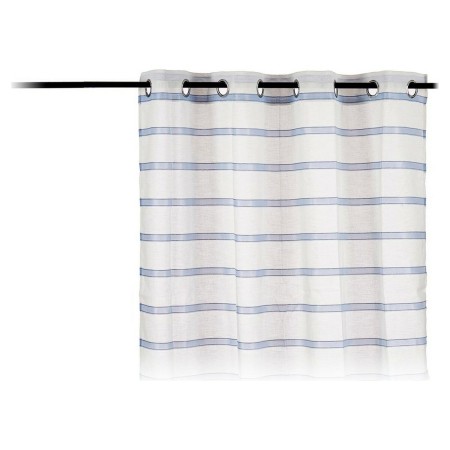 Rideau Visillo Rayures Bleu Polyester (140 x 260 cm)