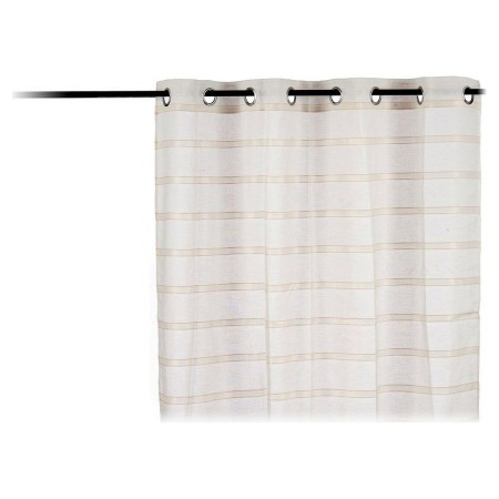 Rideau Visillo Rayures Beige Polyester (140 x 260 cm)