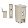 Seau à déchets avec pédale Beige Plastique 25 L (26,5 x 47 x 36 cm)