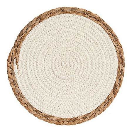 Dessous de plat Blanc Marron Fibre naturelle (Ø 30 cm)