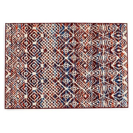 Tapis Rouge Marron Clair Ethnique Polyamide (190 x 133 cm)