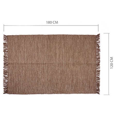 Tapis Marron Coton (120 x 1 x 180 cm)