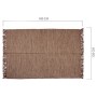 Tapis Marron Coton (120 x 1 x 180 cm)