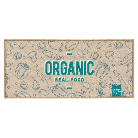 Tapis Organic Beige Bleu Vert Polyamide Latex (40 x 1 x 90 cm)