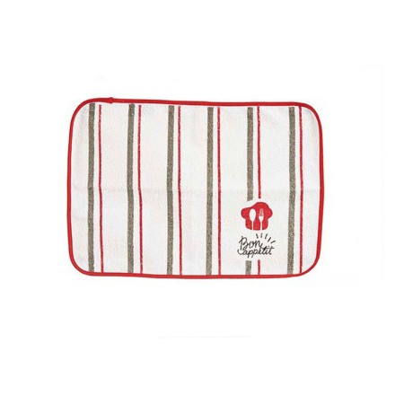 Set de table Bon Apetit Rouge Blanc (33 x 0,3 x 48 cm)