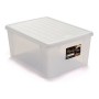 Boîte de rangement Elegance Blanc 15 L Plastique (29 x 17 x 39 cm)