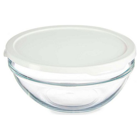 Panier-repas rond avec couvercle Plastique verre (1700 ml)