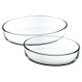 Plateau pour Four Transparent Verre Borosilicaté (2 pcs)