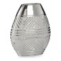 Vase Largeur Céramique Argenté (9,8 x 26,5 x 22 cm)