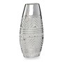 Vase Largeur Céramique Argenté (7 x 29,5 x 14 cm)