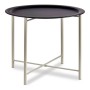 Table d'appoint Noir Blanc Métal (62 x 48,5 x 62 cm)