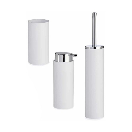 Ensemble de Bain Blanc 3 Pièces Plastique