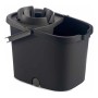 Seau de Lavage Noir Gris polypropylène 16L (28 x 31 x 37 cm)
