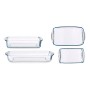 Plateau pour Four Transparent Verre Borosilicaté (2 pcs)