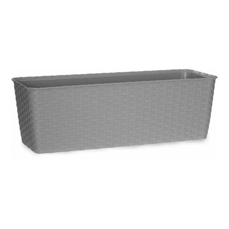 Jardinière auto-arrosante ‎3872950 Gris Plastique (18 x 16 x 49 cm)