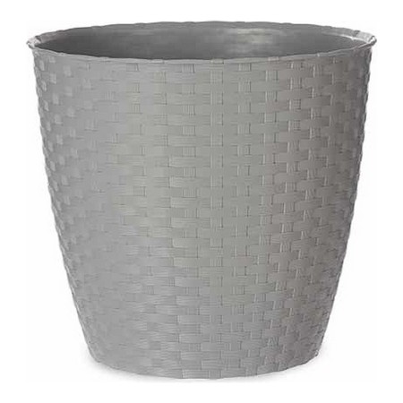 Pot Gris Plastique (29 x 26,5 x 29 cm)