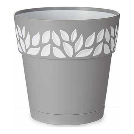 Pot auto-arrosant Cloe Gris Plastique (15 x 15 x 15 cm)