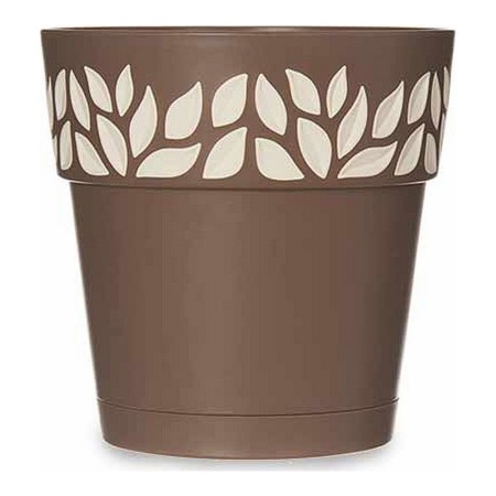 Pot auto-arrosant Cloe Marron Plastique (15 x 15 x 15 cm)