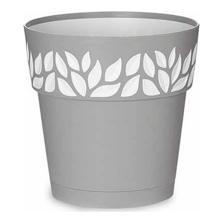 Pot auto-arrosant Cloe Gris Plastique (19 x 19 x 19 cm)