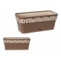 Jardinière auto-arrosante Cloe Marron Plastique (13 x 12 x 29 cm) (13,3 x 12,3 x 29,3 cm)