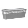 Jardinière auto-arrosante Cloe Gris Plastique (19 x 17 x 49,5 cm)