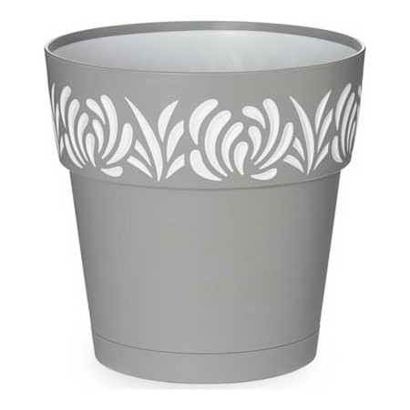 Pot auto-arrosant Gaia Gris Plastique (19 x 19 x 19 cm)