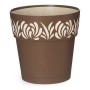 Cache-pot Gaia Marron Plastique (19 x 19 x 19 cm)