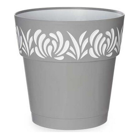 Pot auto-arrosant Gaia Gris Plastique (25 x 25 x 25 cm)