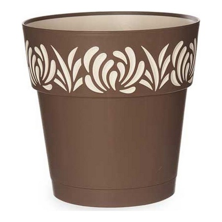 Pot auto-arrosant Gaia Marron Plastique (25 x 25 x 25 cm)