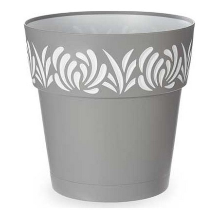 Pot auto-arrosant Gaia Gris Plastique (29 x 29 x 29 cm)