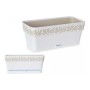 Jardinière auto-arrosante Gaia Blanc Plastique (13,3 x 12,3 x 29,3 cm)