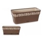 Jardinière auto-arrosante Gaia Marron Plastique (13,3 x 12,3 x 29,3 cm)