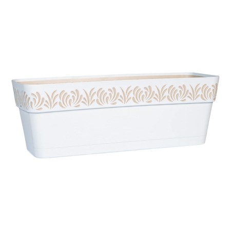 Jardinière auto-arrosante Gaia Blanc Plastique (19 x 17 x 49,5 cm)