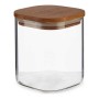 Bocal Marron Transparent Bambou Verre Borosilicaté (880 ml)