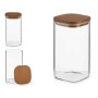 Bocal Marron Transparent Bambou Verre Borosilicaté (1,5 L)