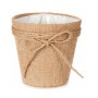 Cache-pot Lien Marron Tissu Plastique (12,5 x 12 x 12,5 cm)