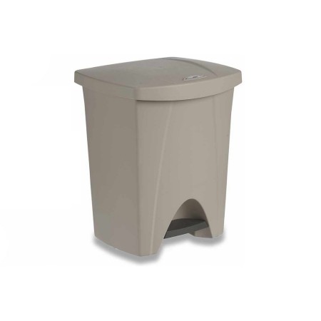 Poubelle à pédale Taupe polypropylène 25L (29 x 41 x 34,5 cm)
